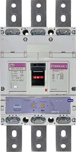 Автоматический выключатель ETI 4672210 EB2 1000/3LE 1000A 3Р 50kA