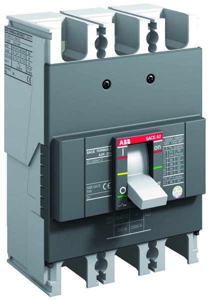 Автоматический выключатель ABB A2B 250 TMF 160-1600 F F 3Р 160A 18кА 1SDA066549R1