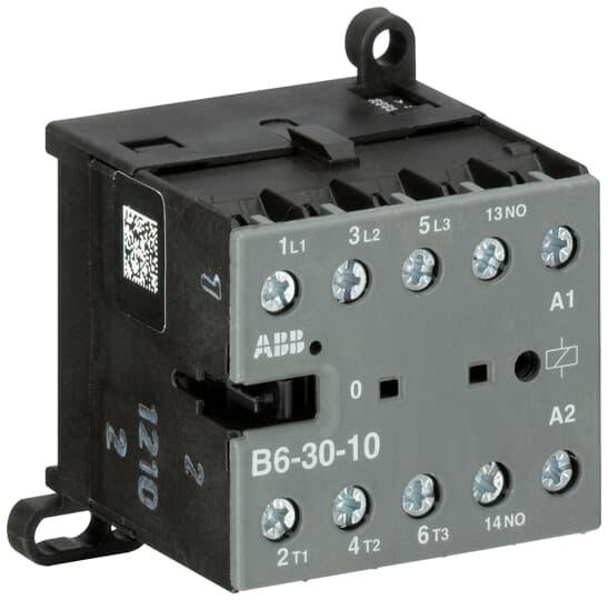 Контактор мініатюрний B6-30-10-230AC 9А 3Р котушка 230В AC 1NO, 4кВт, GJL1211001R8100 ABB