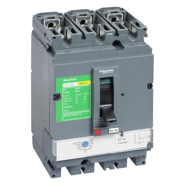 LV516332 Автоматичний вимикач EasyPact CVS160F TM125D 125A 3P3D 36кA Schneider