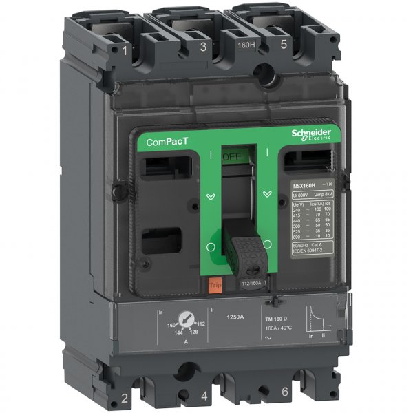 C10N3TM080 Автоматический выключатель ComPacT NSX100N 80A TMD 3P3D 50кA Schneider