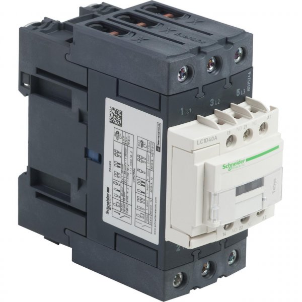 LC1D40AM7 Контактор TeSys D 3Р 40A катушка 220В 1NO+1NC Schneider