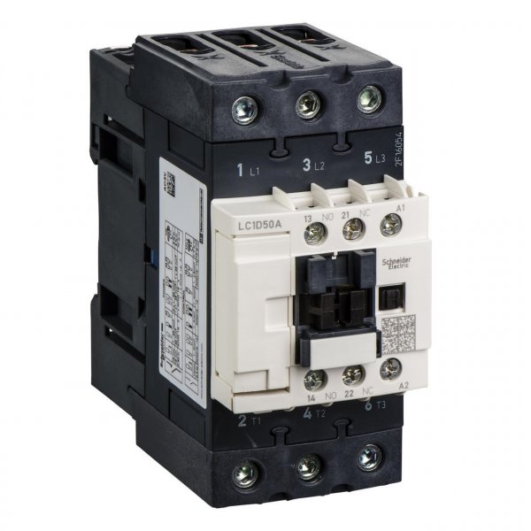 LC1D50AM7 Контактор TeSys D 3Р 50A катушка 220В 1NO+1NC Schneider