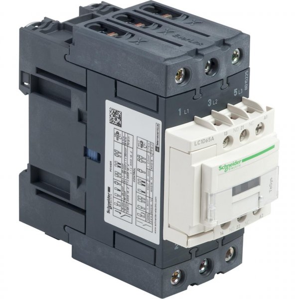 LC1D65AM7 Контактор TeSys D 3Р 65A котушка 220В 1NO+1NC Schneider