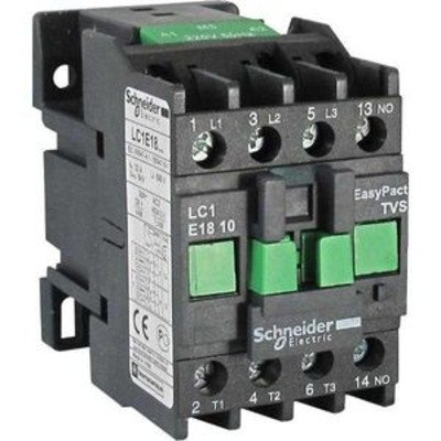 LC1E1810M5 Контактор EasyPact TVS Е 3Р 18A катушка 220В 1NO Schneider