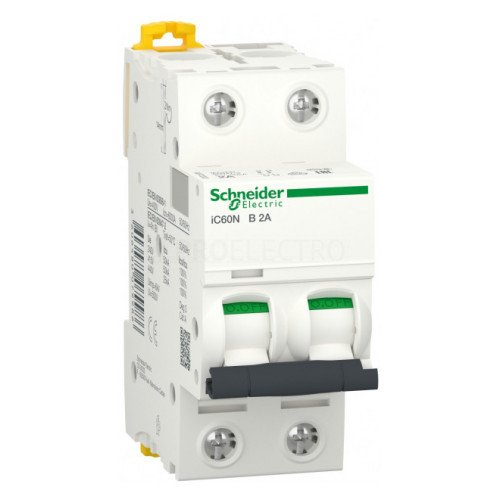 A9F73202 Автоматический выключатель iC60N 2P 2A В 6кА Schneider