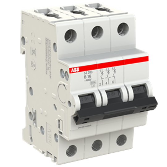 Автоматичний вимикач SZ203-B40 3Р 40A B 6кА System pro M compact SZ200 ABB 2CDS253025R0405