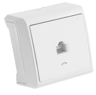 VIKO Vera (90681032) Розетка комп'ютерна RJ-45 біла зовнішня