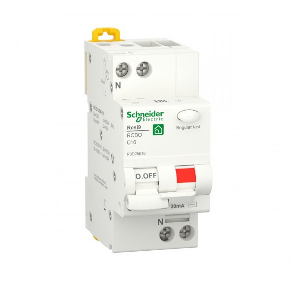 R9D25625 Resi9 Диференційний вимикач 6kA 1P+N 25A C 30mA АC Schneider