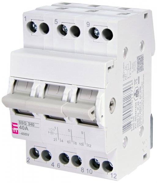 2421435 Переключатель нагрузки SSQ 340 "1-0-2", 3p 40A ETI