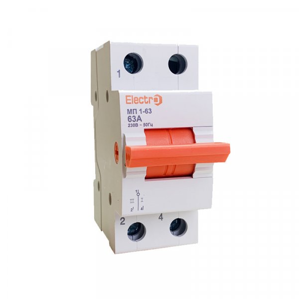 Переключатель нагрузки трехпозиционный МП1-63 1P 63А I-0-II 230B/400B Electro