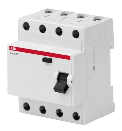 Діфреле ABB BMF41425 Basic M 4P 25А 30мА AC 4,5кА 2CSF604041R1250
