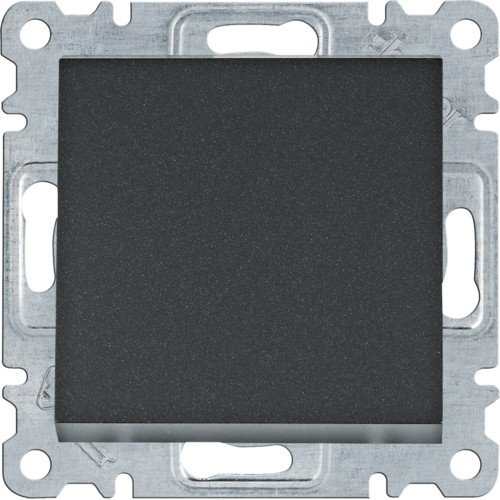 WL0013 Выключатель 1-клавишный Lumina черный 10АХ/230В Hager