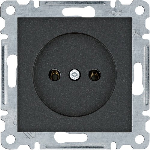 WL1013 Розетка без з/к Lumina чорна 16А/230В Hager