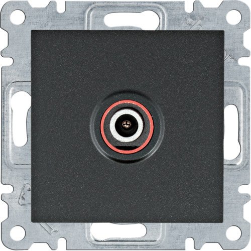 WL3213 Розетка ТВ Lumina черная Hager