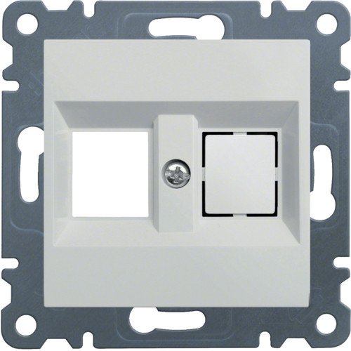 WL2320 Панель подвійна для RJ12/RJ45 Lumina біла Hager