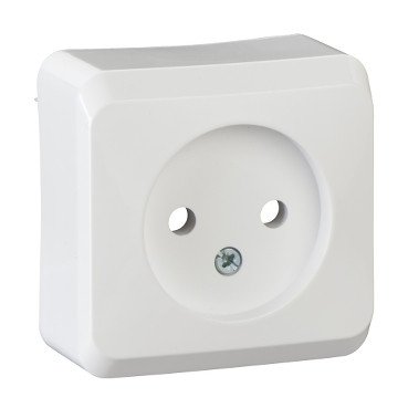 WDE001000 Розетка без заземлення Prima білий Schneider Electric