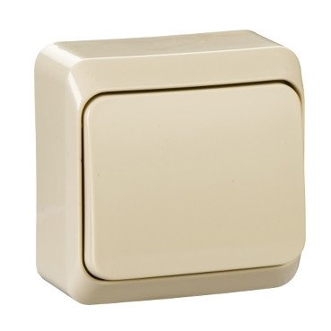 WDE001110 Prima Выключатель 1-клавишный 10AX кремовый Schneider Electric