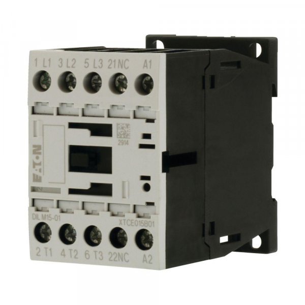 Контактор DILM15-01 (230V50HZ / 240V60HZ) 15А 230V/AC 1NC 290093 Eaton