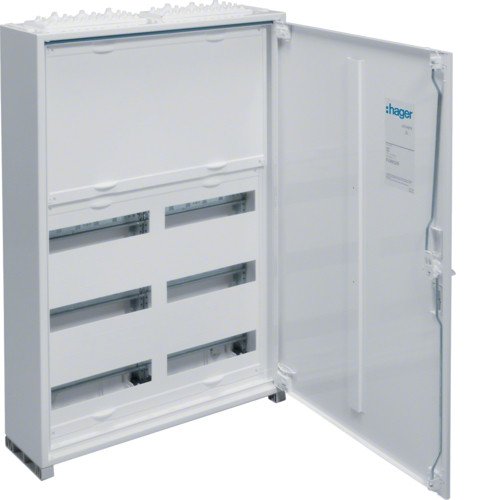 FWB52N Щит Univers IP44/II 800x550x161мм 72мод. з блоком для клем Hager
