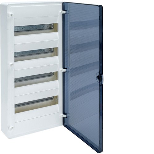 VS412TD Щит GOLF на 48 модулей (4х12) внешний монтаж, прозрачная дверца, Hager