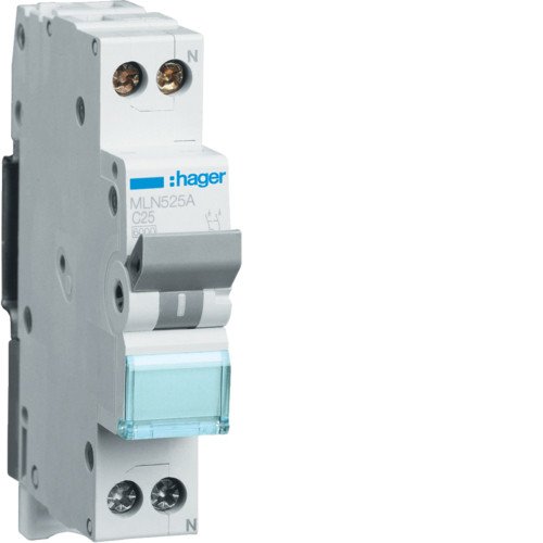 MLN510 Автоматический выключатель 1P+N 10А 6kA C 1М Hager