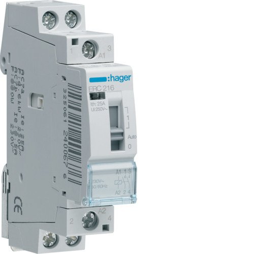ERC216 Реле промежуточное Hager 16A 2НО 230В