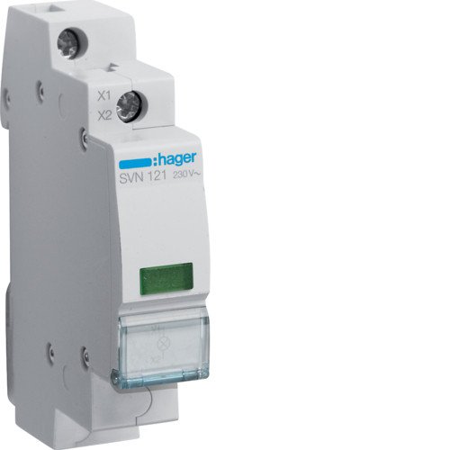 SVN121 Индикатор LED 230В зеленый Hager