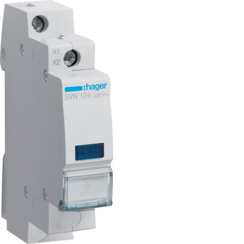 SVN124 Индикатор LED 230В синий Hager
