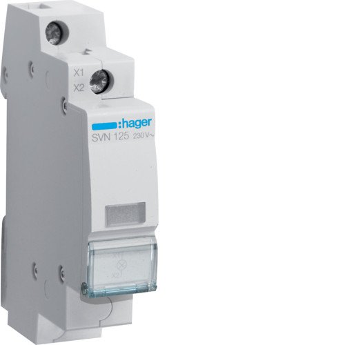SVN125 Индикатор LED 230В белый Hager