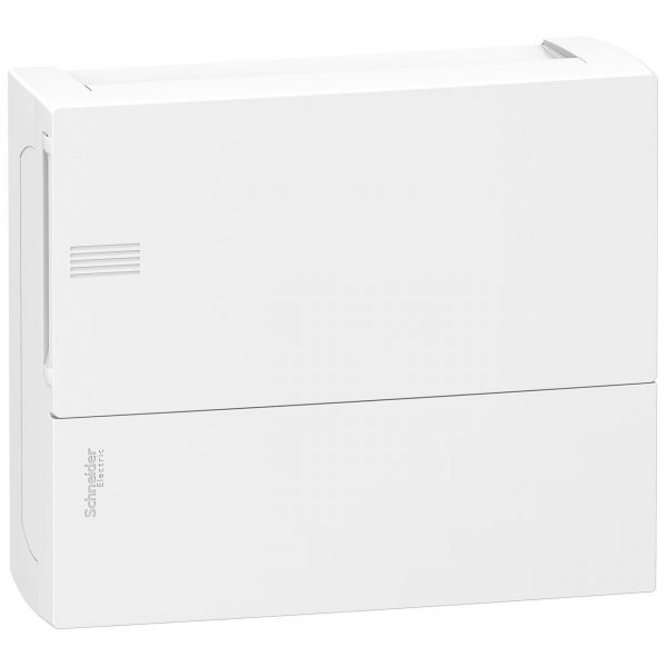MIP12112 Щит навесной Resi9 Mini Pragma 12 модулей 1 ряд (1х12) белый с белой дверцей Schneider Electric