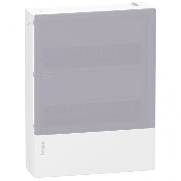 MIP12212T Щит навесной Resi9 Mini Pragma 24 модуля 2 ряда (2х12) белый дымчатая дверь Schneider Electric