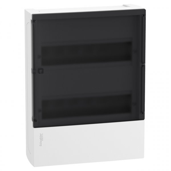 MIP12212S Щит навісний Resi9 Mini Pragma 24 модуля 2 ряда (2х12) білий прозорі двері Schneider Electric