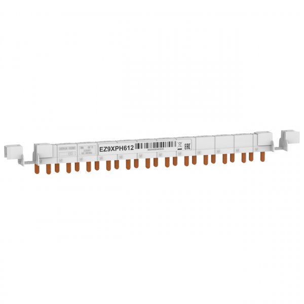 EZ9XPH612 Шина гребінчаста 63А 1P+N 12 модулів 9мм Schneider Electric