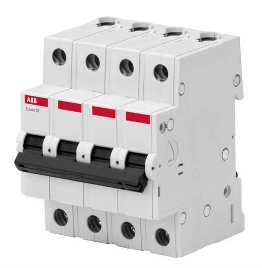 Автоматичний вимикач BMS414C50 4Р 50A С 4,5кА basic M ABB 2CDS644041R0504