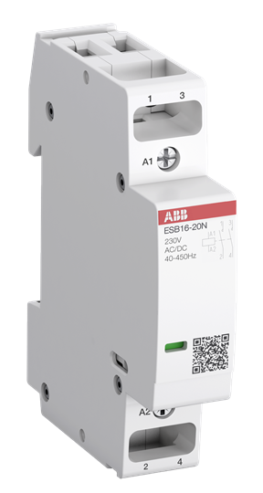 Модульний контактор ESB16-11N-06 2P 16A 1NO+1NC 230B AC/DC ABB 1SBE111111R0611