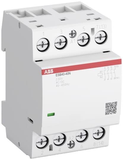 Модульний контактор ESB40-40N-06 4P 40A 4NO 230B AC/DC ABB 1SAE341111R0640