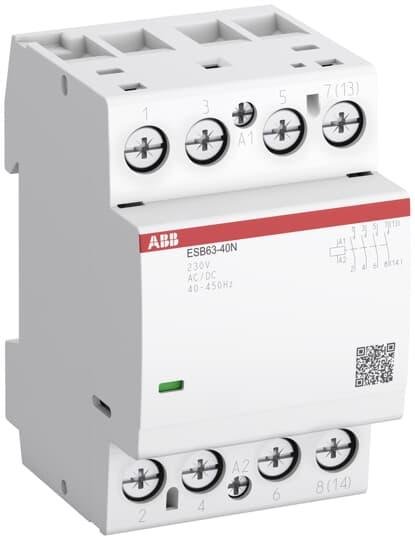 Модульный контактор ESB63-40N-06 4P 63A 4NO 230B AC/DC ABB 1SAE351111R0640