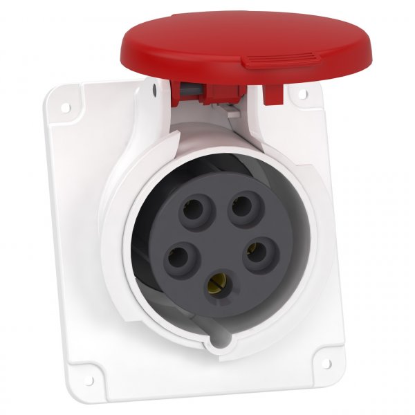 PKF16F435 Кабельна розетка стаціонарна прихованої проводки IP44 16А 3P+N+E 380В PratiKa Schneider Electric
