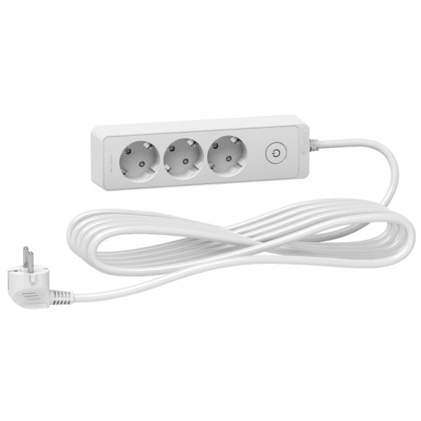 ST9435W Удлинитель на 3 розетки с заземлением белый 5 метров Unica Extend Schneider Electric
