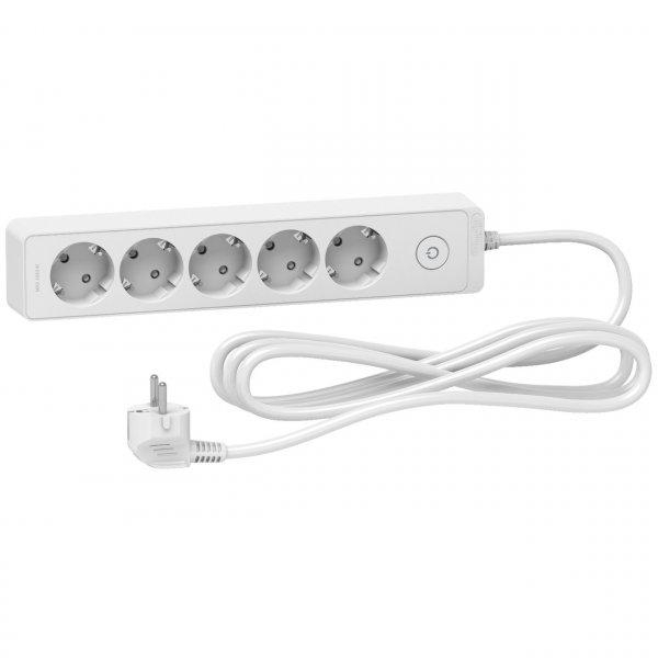 ST9453W Удлинитель на 5 розеток с заземлением белый 3 метра Unica Extend Schneider Electric