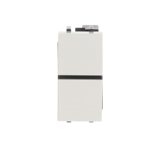 N2104.7 BL Выключатель кнопочный 1-кл. 1НО Zenit 1мод. белый 2CLA210470N1101 ABB Niessen
