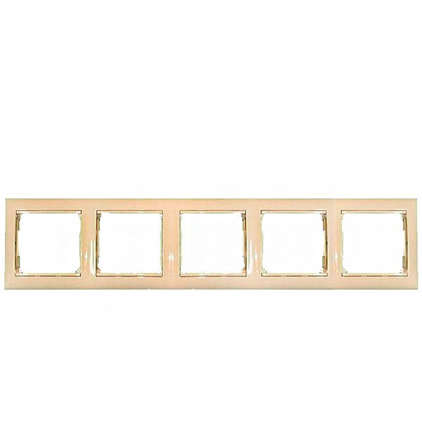 774355 Legrand Рамка установочная пятерная слоновая кость Valena Classic