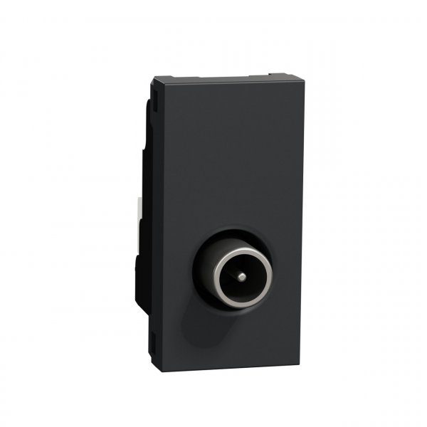NU346154 Unica New Розетка TV, одиночная, 1 модуль, антрацит Schneider