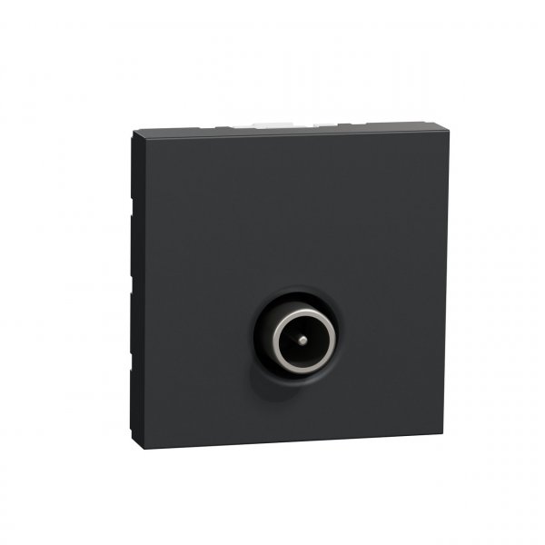 NU346254 Unica New Розетка TV, одиночная, 2 модуля, антрацит Schneider
