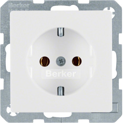 47436089 Розетка з з/к, полярна білизна, 16А/250В, Q.1, Q.3, Q7, Berker