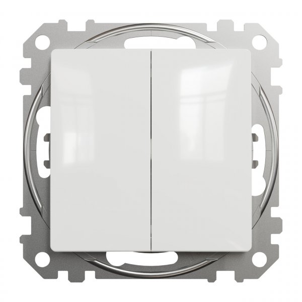 SDD111108 Двухклавишный переключатель белый Sedna Design Schneider Electric