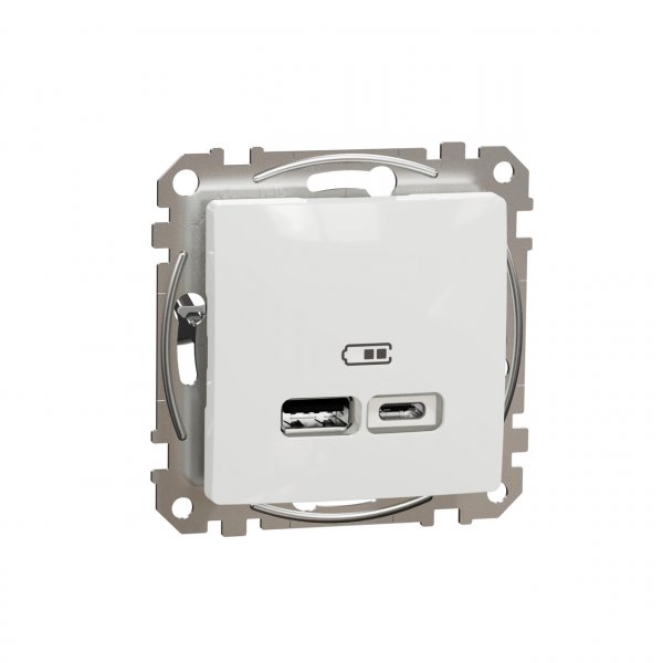 SDD111402 USB розетка тип A+C 2,4A білий Sedna Design Schneider Electric