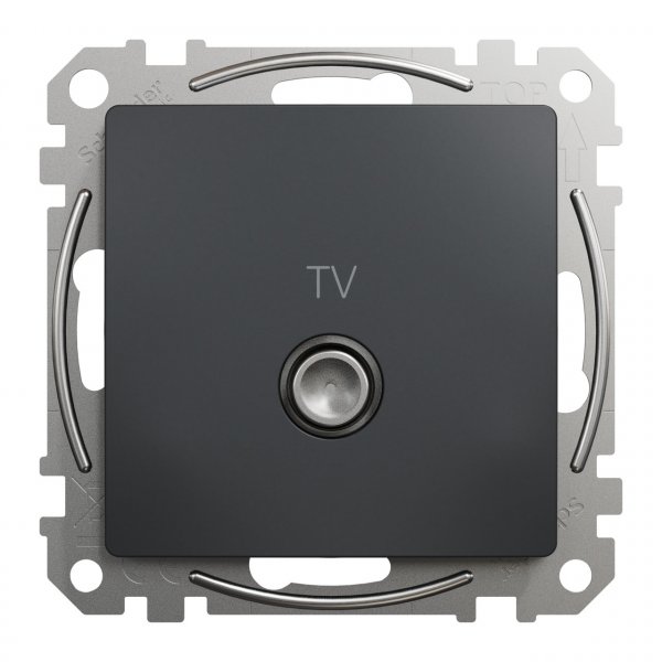 SDD114471 Розетка TV кінцева 4дб чорний Sedna Design Schneider Electric