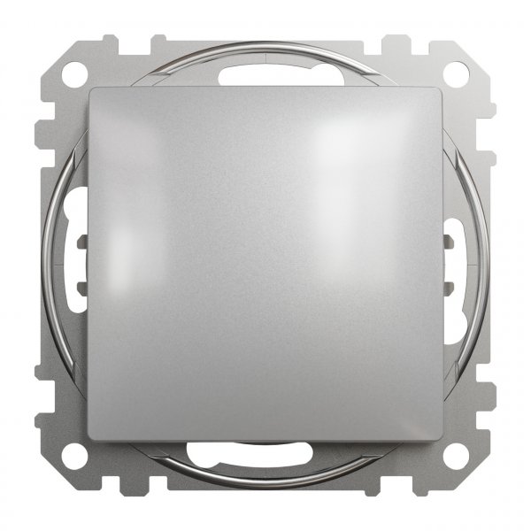 SDD113101 Одноклавішний вимикач алюміній Sedna Design Schneider Electric